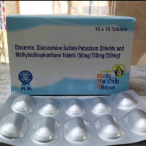 Glucosamine 750mg , Diacerein 50mg and Methylsulfonylmethane 250mg Tablets